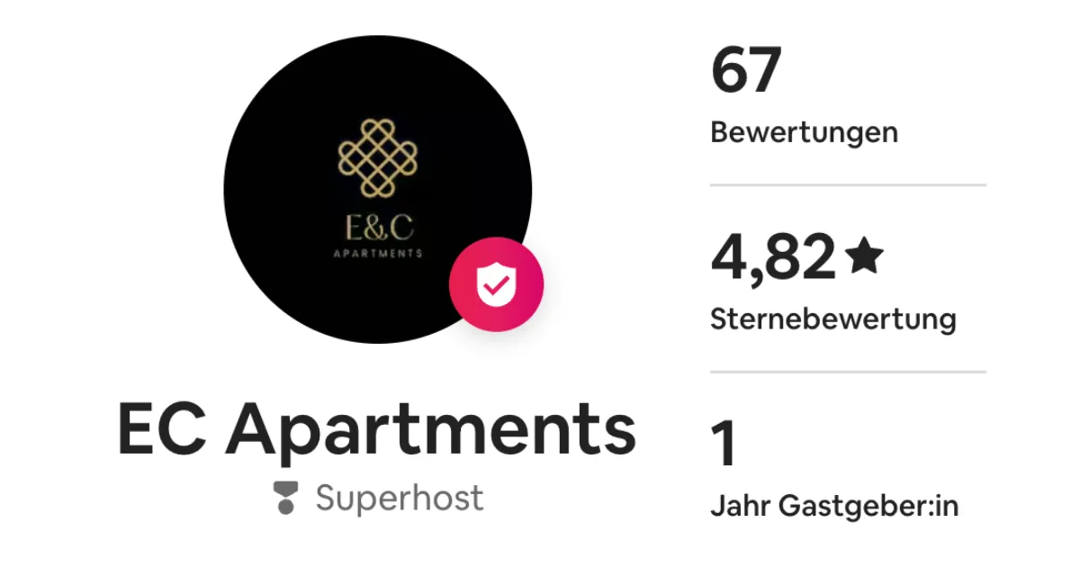 Airbnb Superhost mit 5-Sterne Bewertungen